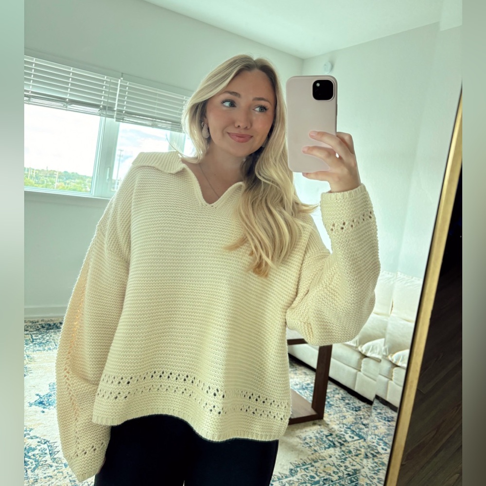 Crochet Collard Sweater